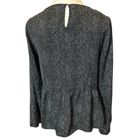 MINKPINK Black Peplum Long Sleeve Blouse - Picture 3 of 7